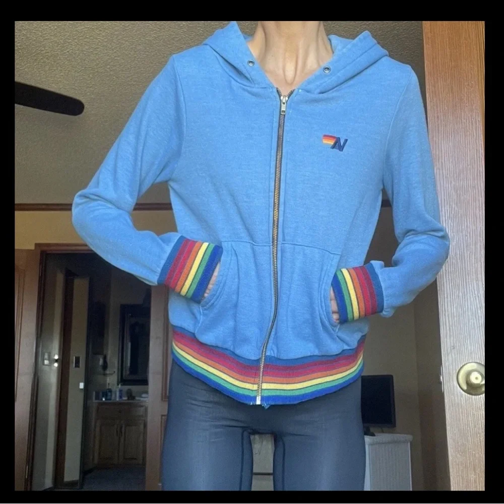 BUNDLE Aviator Nation Zip-Up XS & Free City Sweatpants Small EUC! - Picture 4 of 16